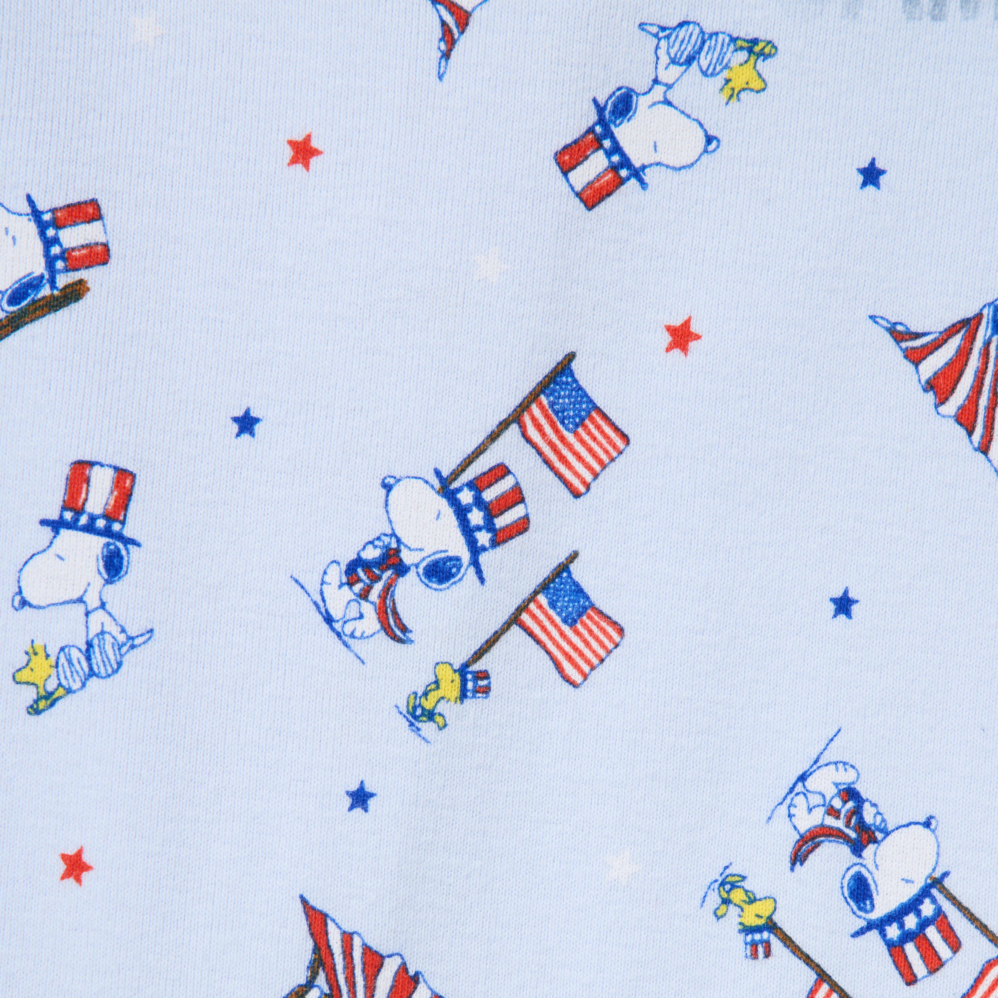 Baby Organic Cotton Peanuts Americana Footed Pajama image number 1