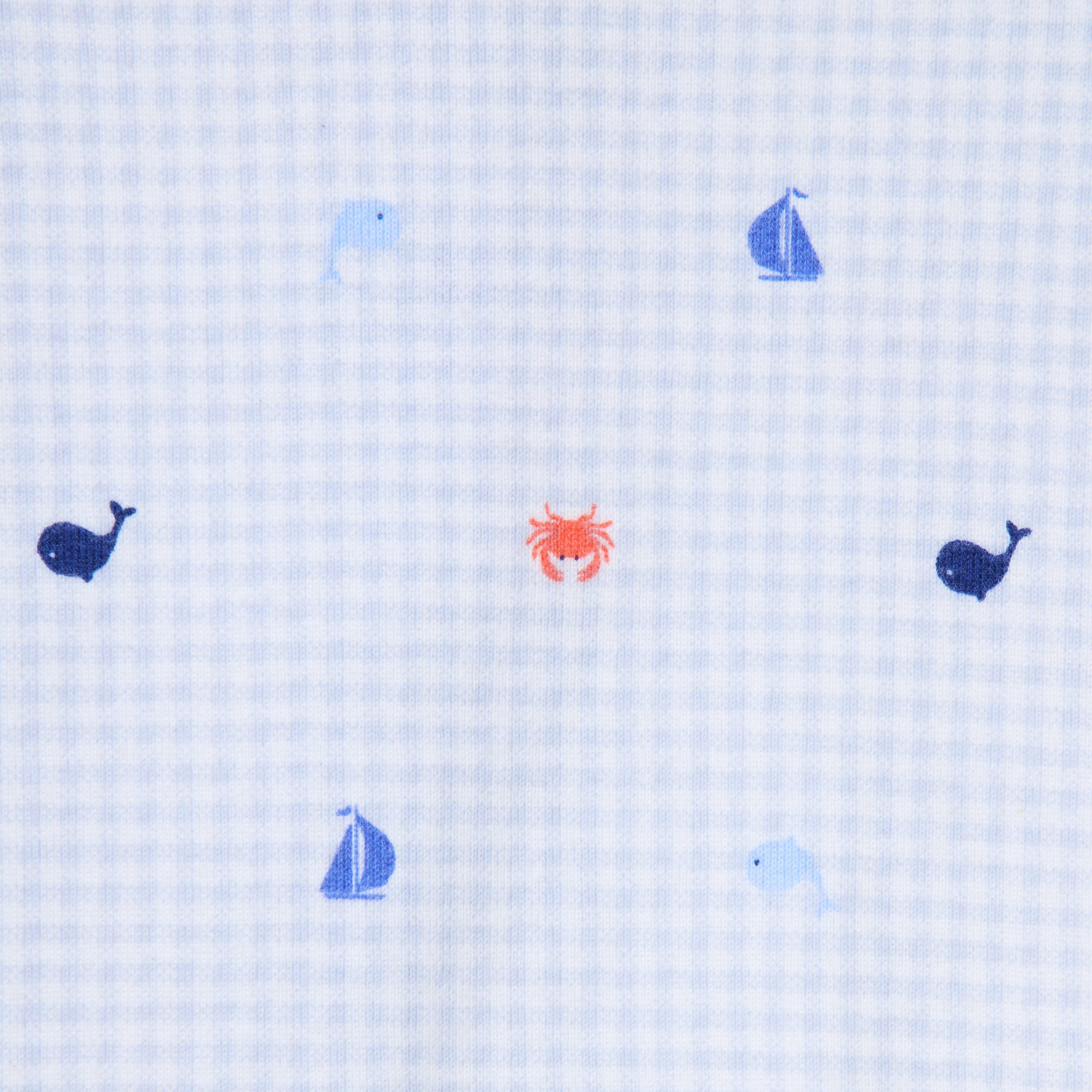 Baby Organic Cotton Sea Friends Footed Pajama image number 1