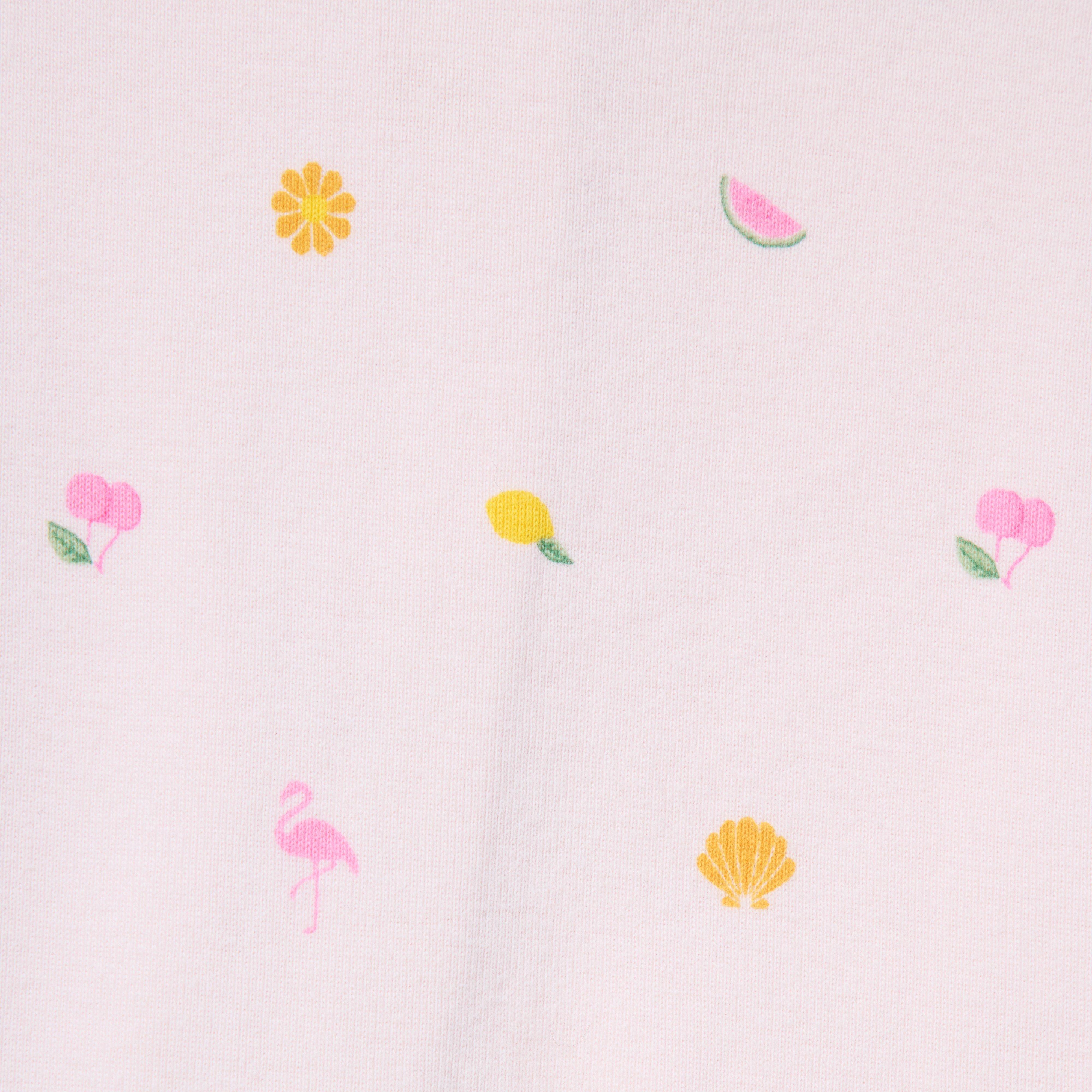 Baby Organic Cotton Fruit Footed Pajama image number 1