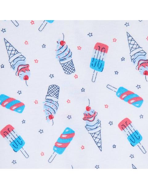 Baby Organic Cotton Ice Cream Footed Pajama