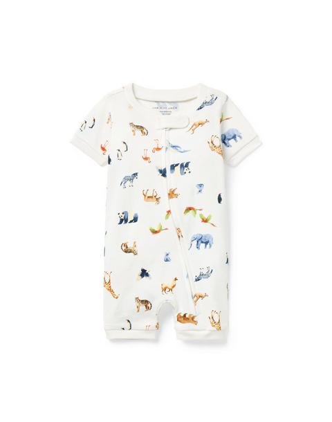 Baby Organic Cotton Zoo Animal Pajama