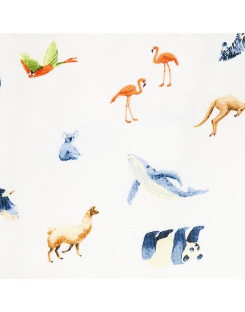 Baby Organic Cotton Zoo Animal Pajama