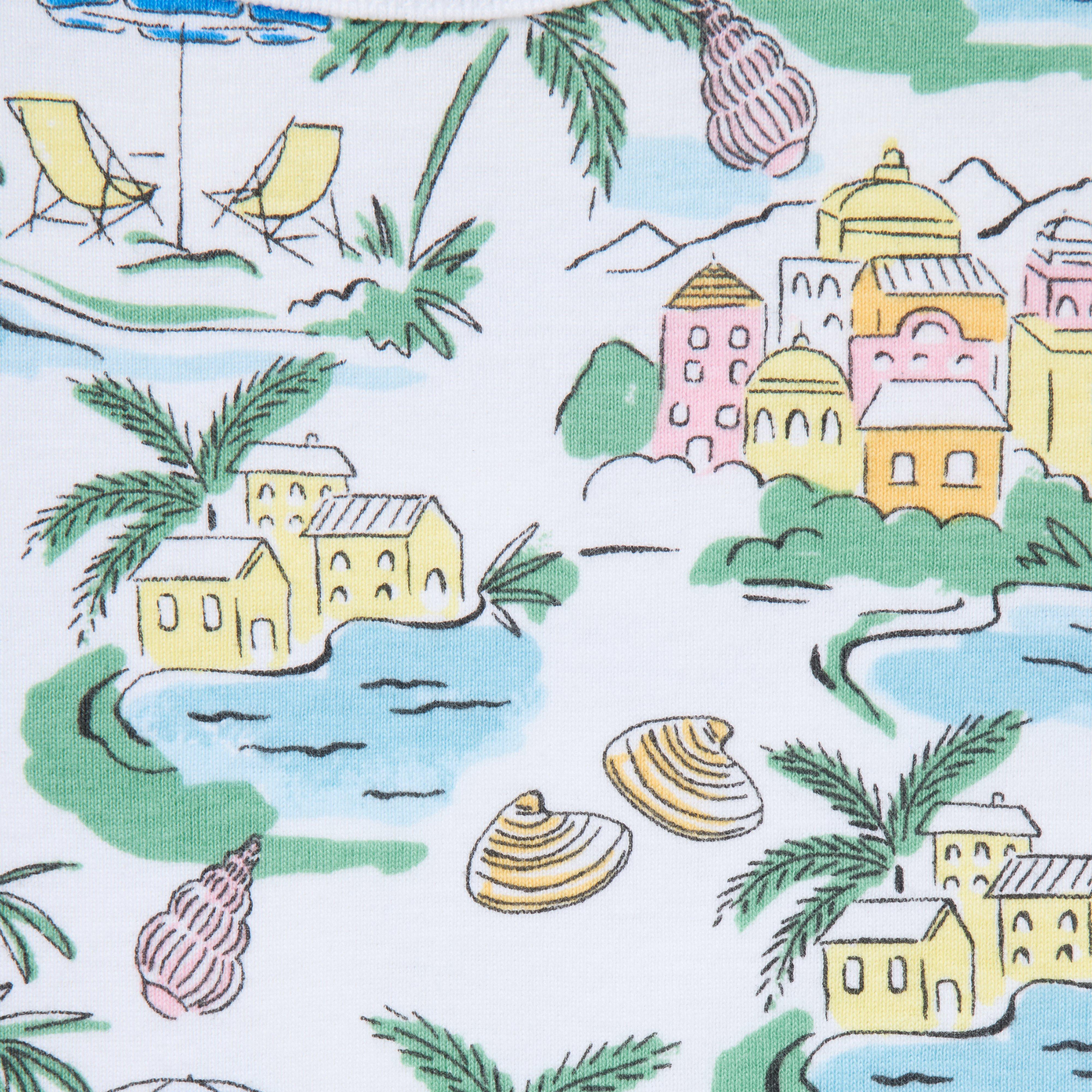 Organic Cotton Island Vacation Short Pajama image number 1