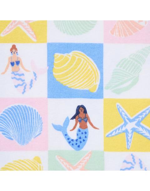 Organic Cotton Mermaid Tile Short Pajama