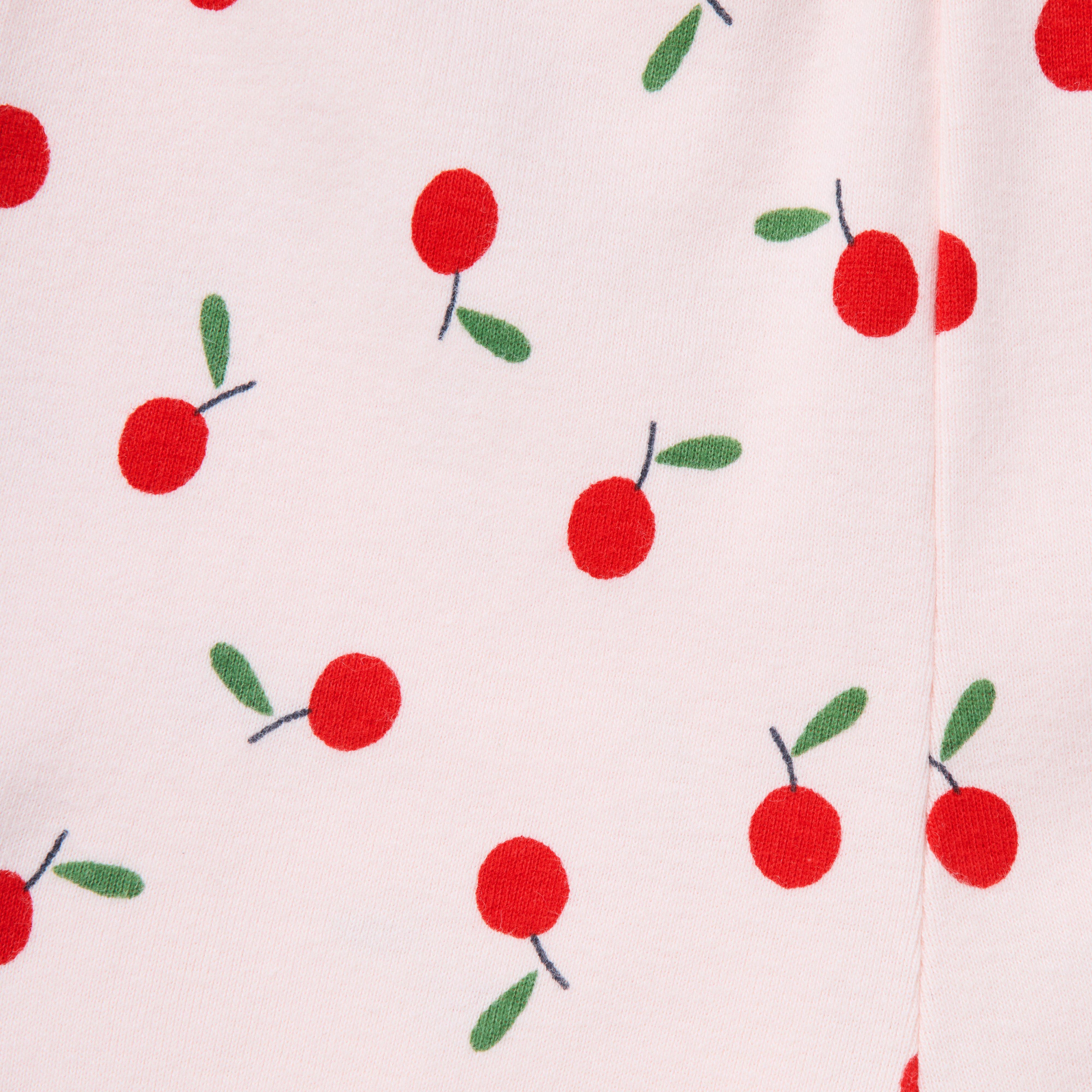 Organic Cotton Cherry Ice Cream Pajama image number 1