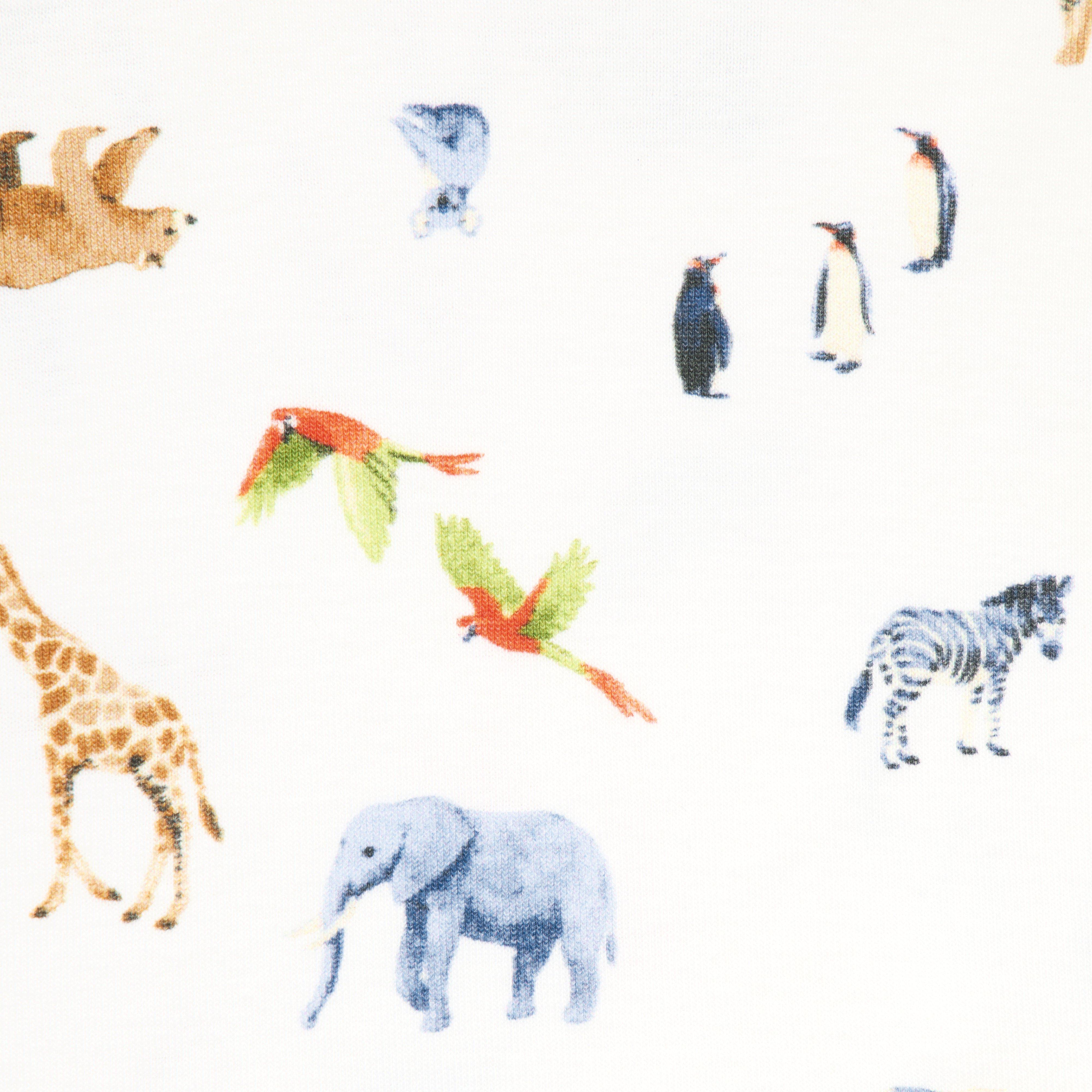 Organic Cotton Zoo Animal Short Pajama image number 1