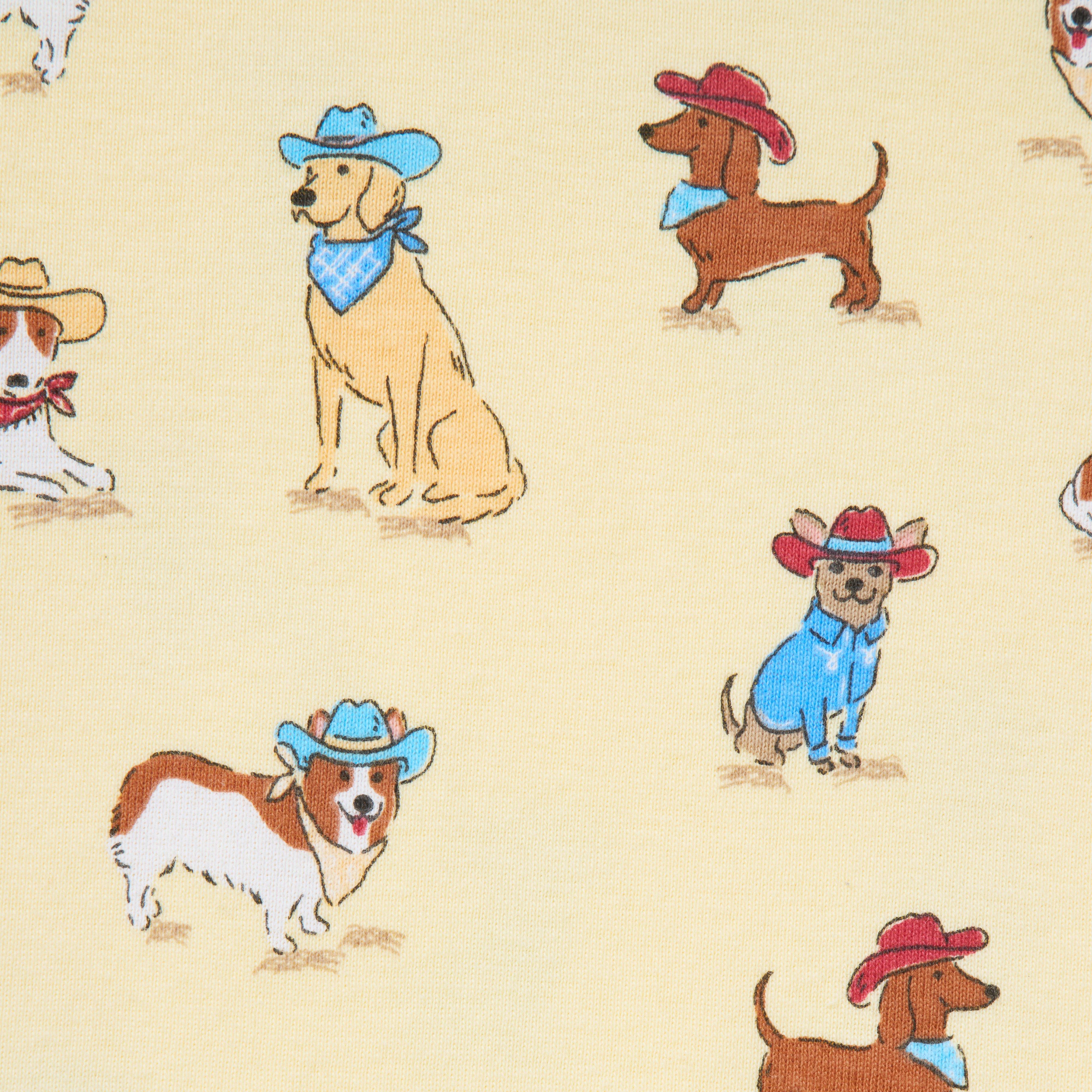 Organic Cotton Cowboy Dog Pajama image number 1