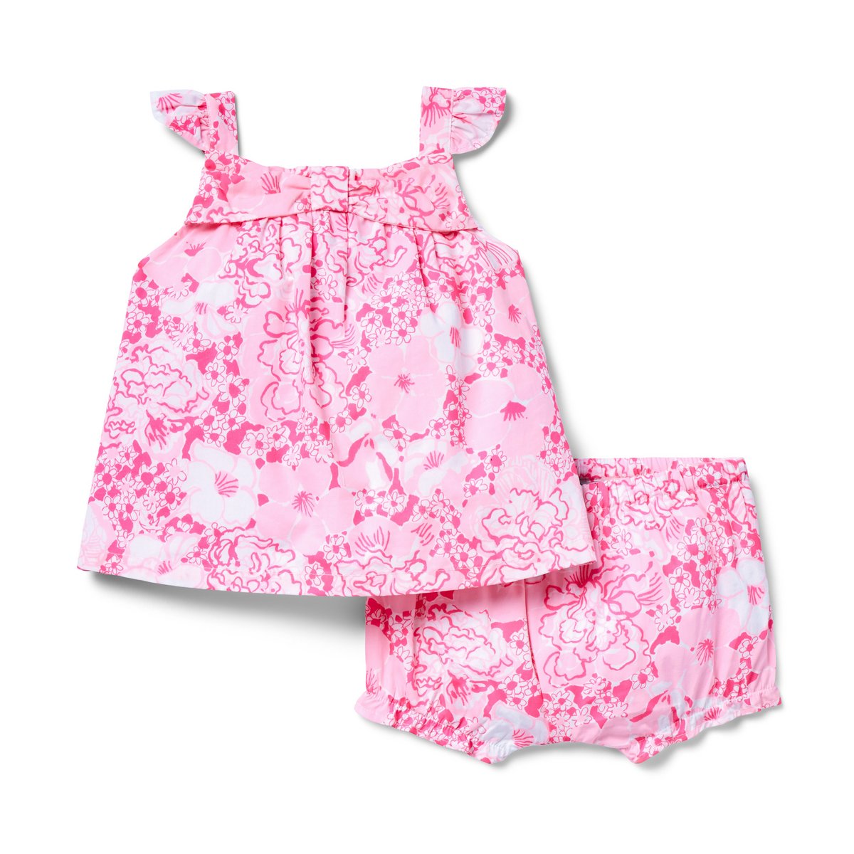 Комплекты Lilly Pulitzer x Janie and Jack Wilda Baby Set для девочек, цвет: Розовый