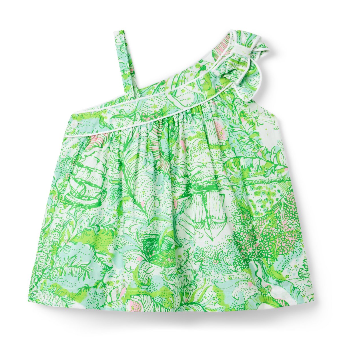Топы Lilly Pulitzer x Janie and Jack Tessa для девочек, цвет: Зелёный