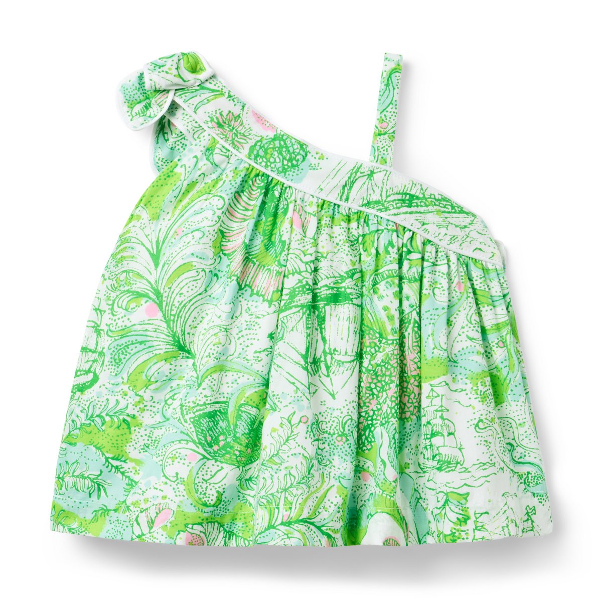 Топы Lilly Pulitzer x Janie and Jack Tessa для девочек, цвет: Зелёный — фото 4