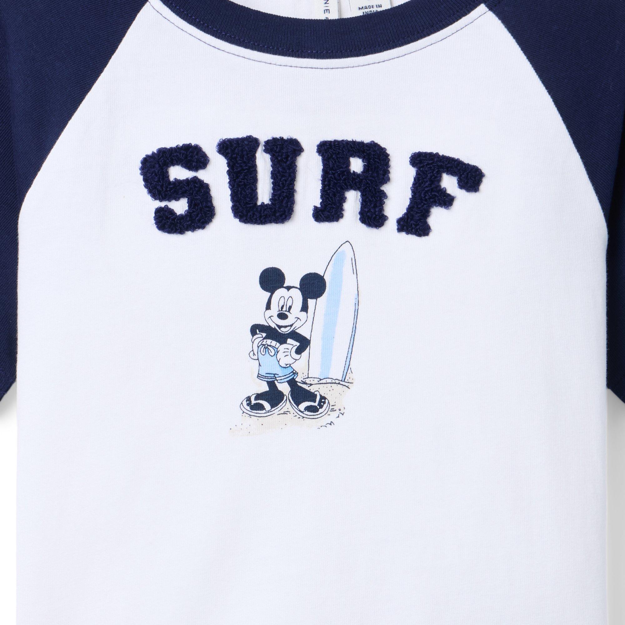 Disney Mickey Mouse Surf Baseball Tee image number 1