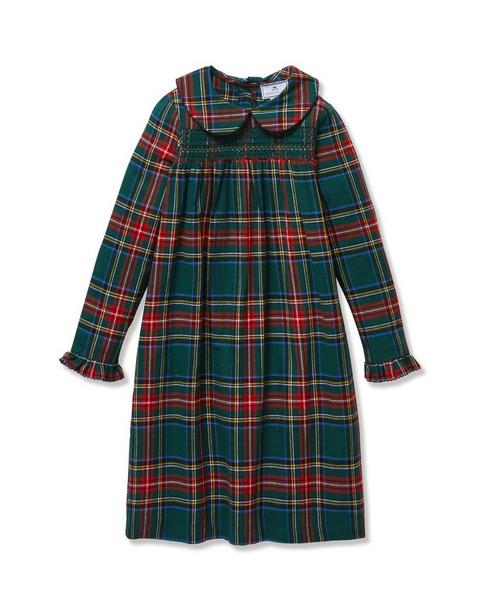 Petite Plume Girl's Brushed Twill Eloise Nightgown in Kensington Tartan