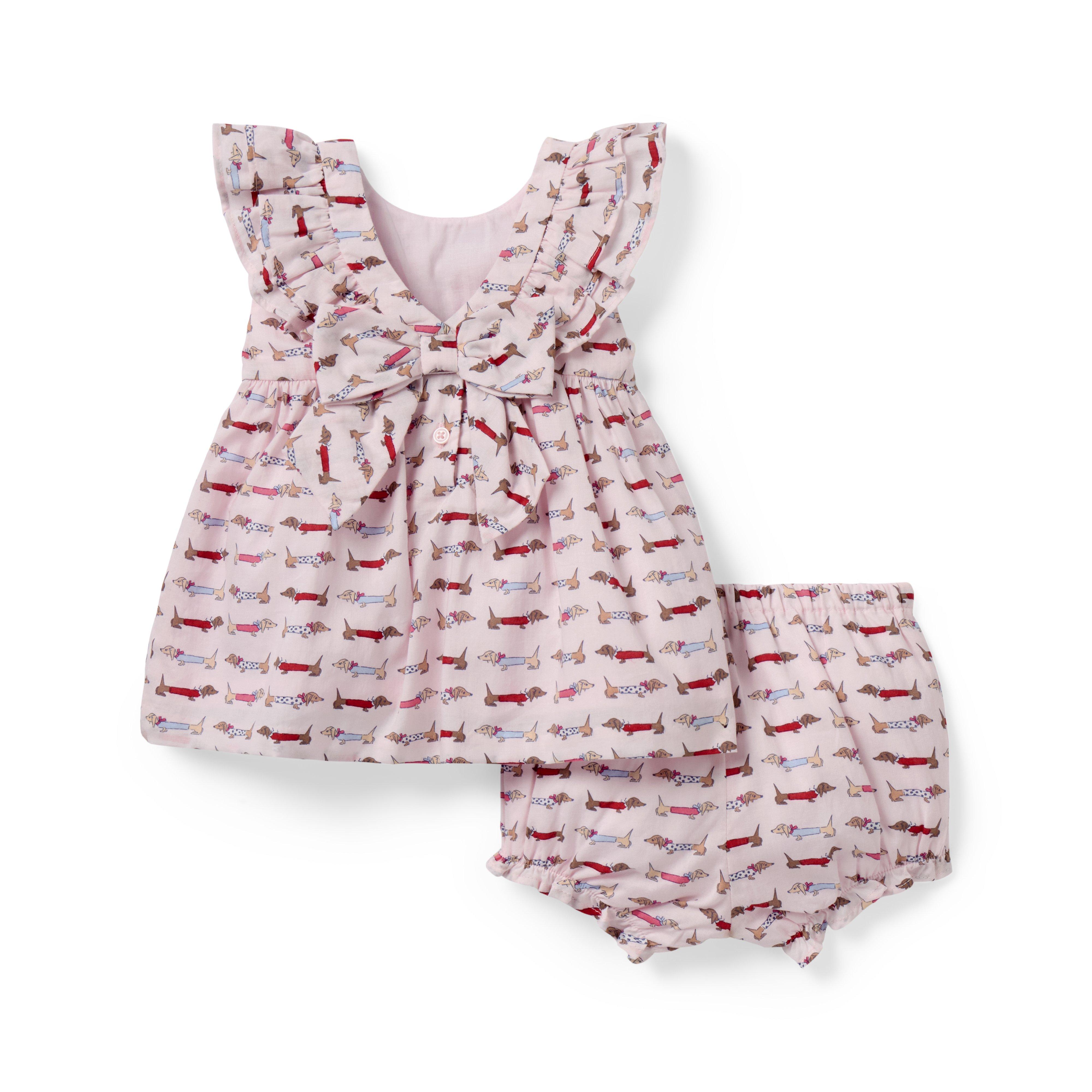 Baby Dachshund Ruffle Matching Set image number 2
