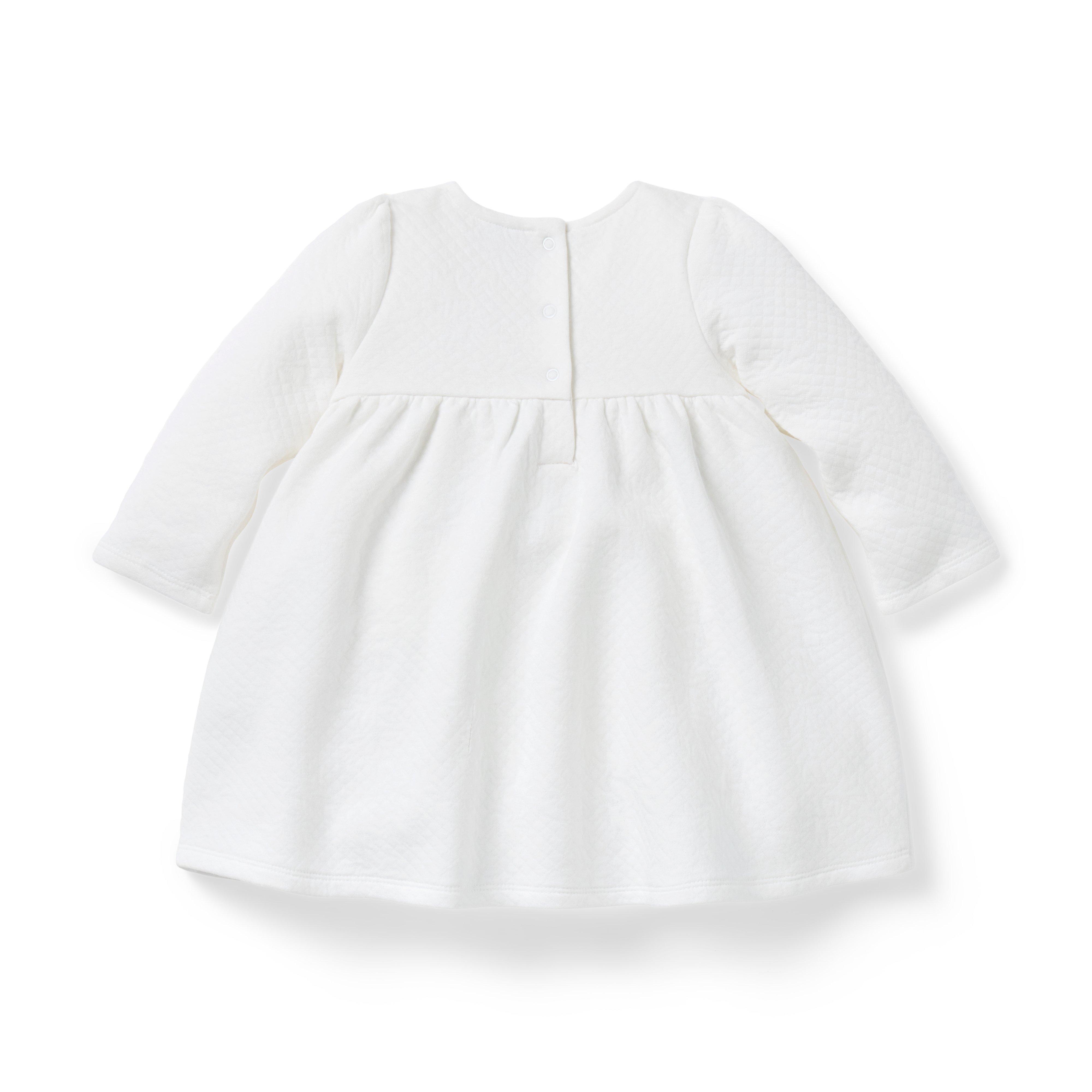 Baby Quilted Floral Bow Dress image number 2