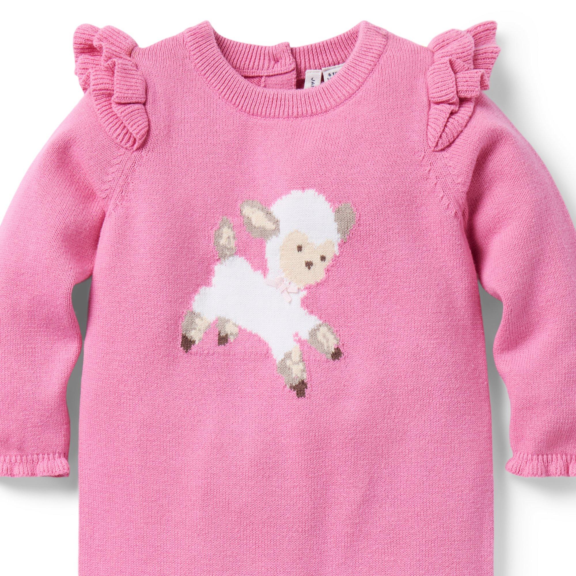 Baby Lamb Sweater One-Piece image number 1