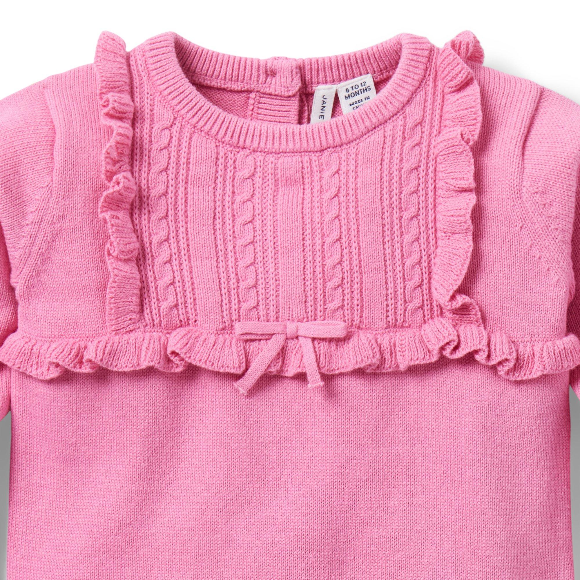 Baby Ruffle Sweater Romper image number 1