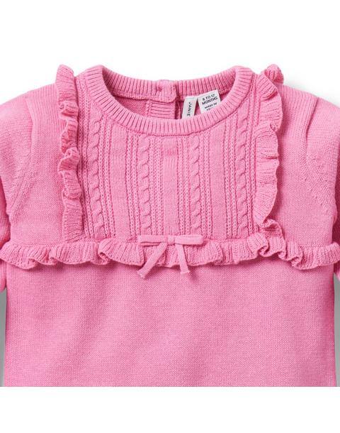 Baby Ruffle Sweater Romper