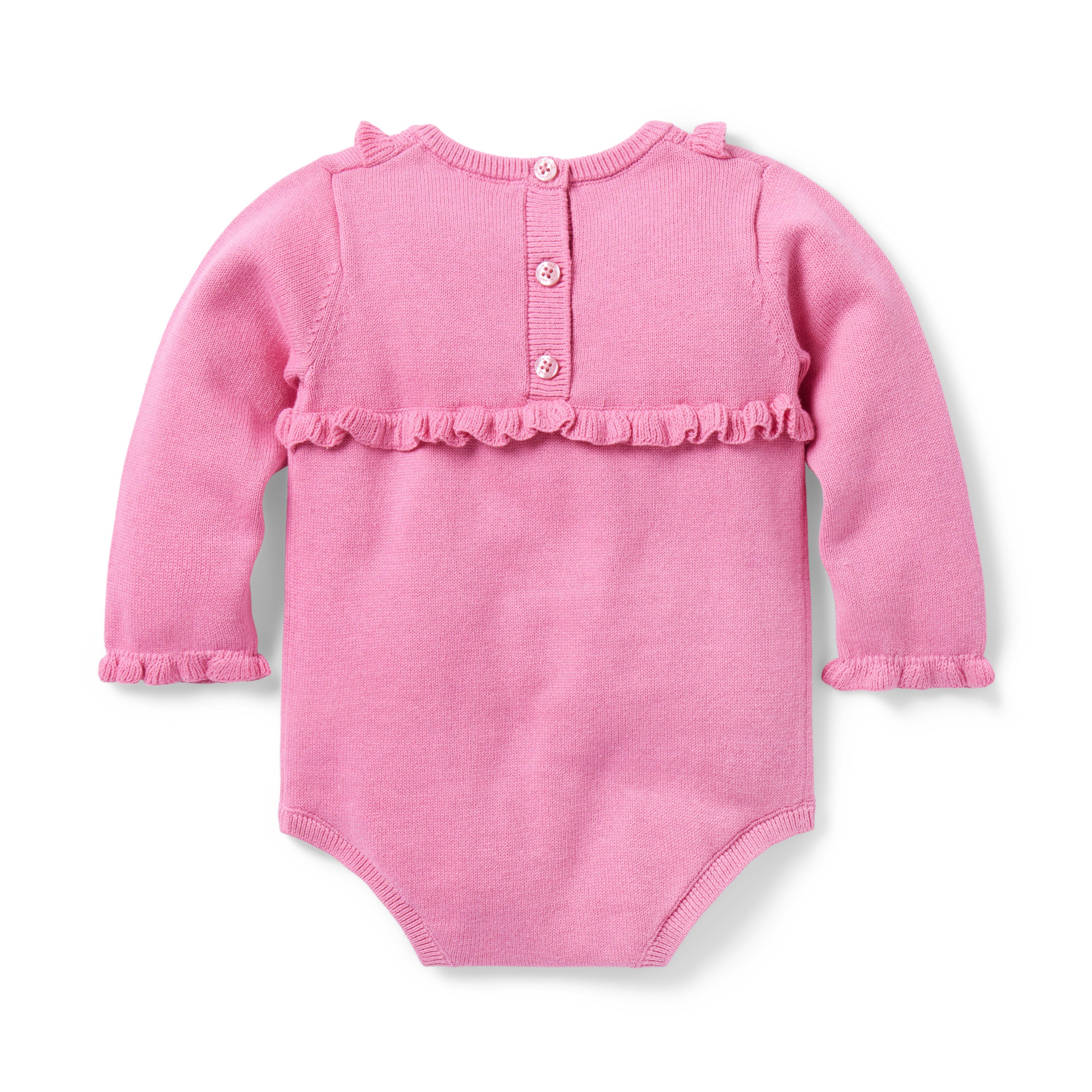 Baby Ruffle Sweater Romper image number 2