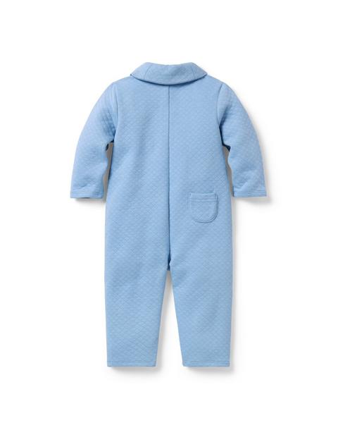 Baby Quilted Shawl Collar One-Piece