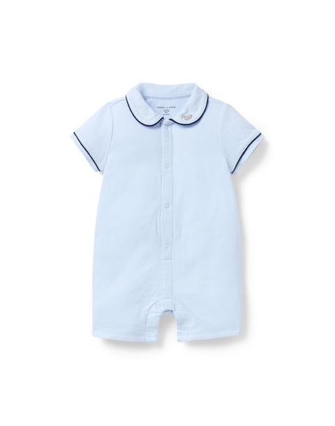 Baby Piped Collar Romper