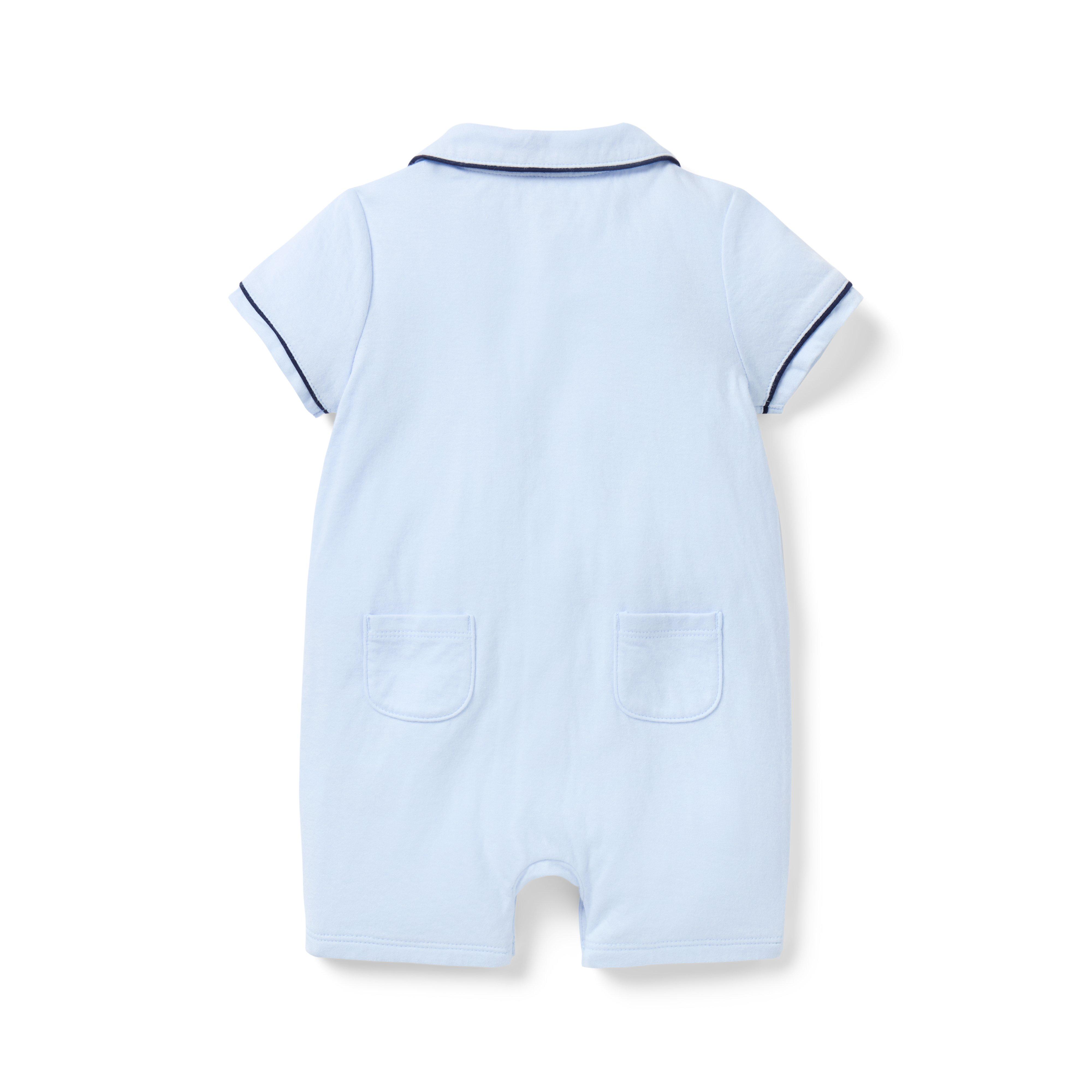 Baby Piped Collar Romper image number 1