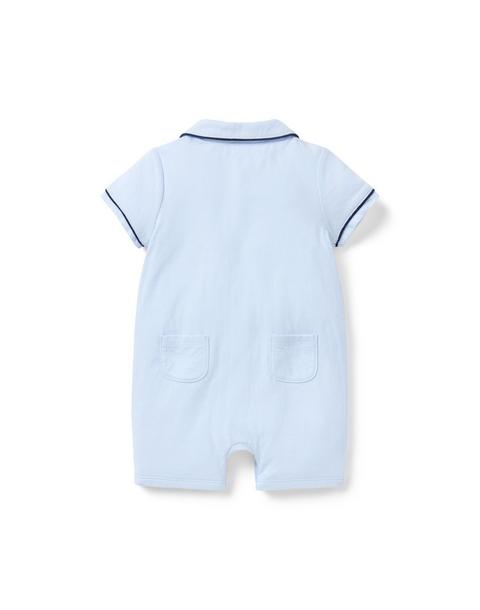 Baby Piped Collar Romper