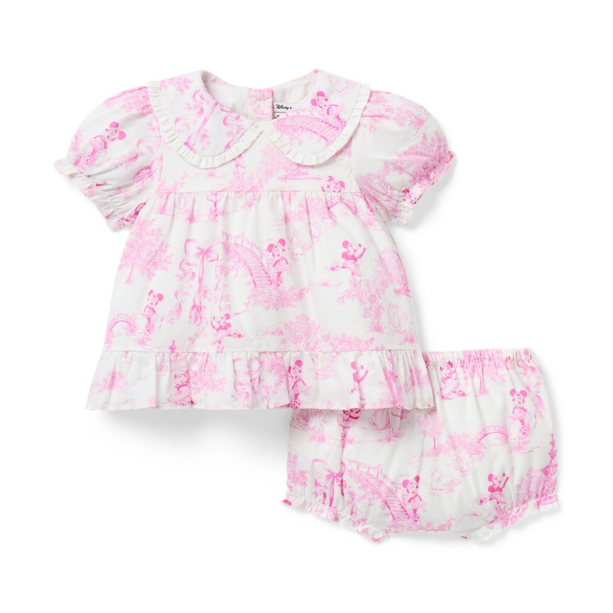 Комплекты Janie and Jack Disney Minnie Mouse Ballet Toile Matching Set для девочек-малышей, цвет: Розовый