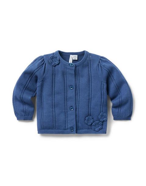 Baby Crochet Flower Cardigan