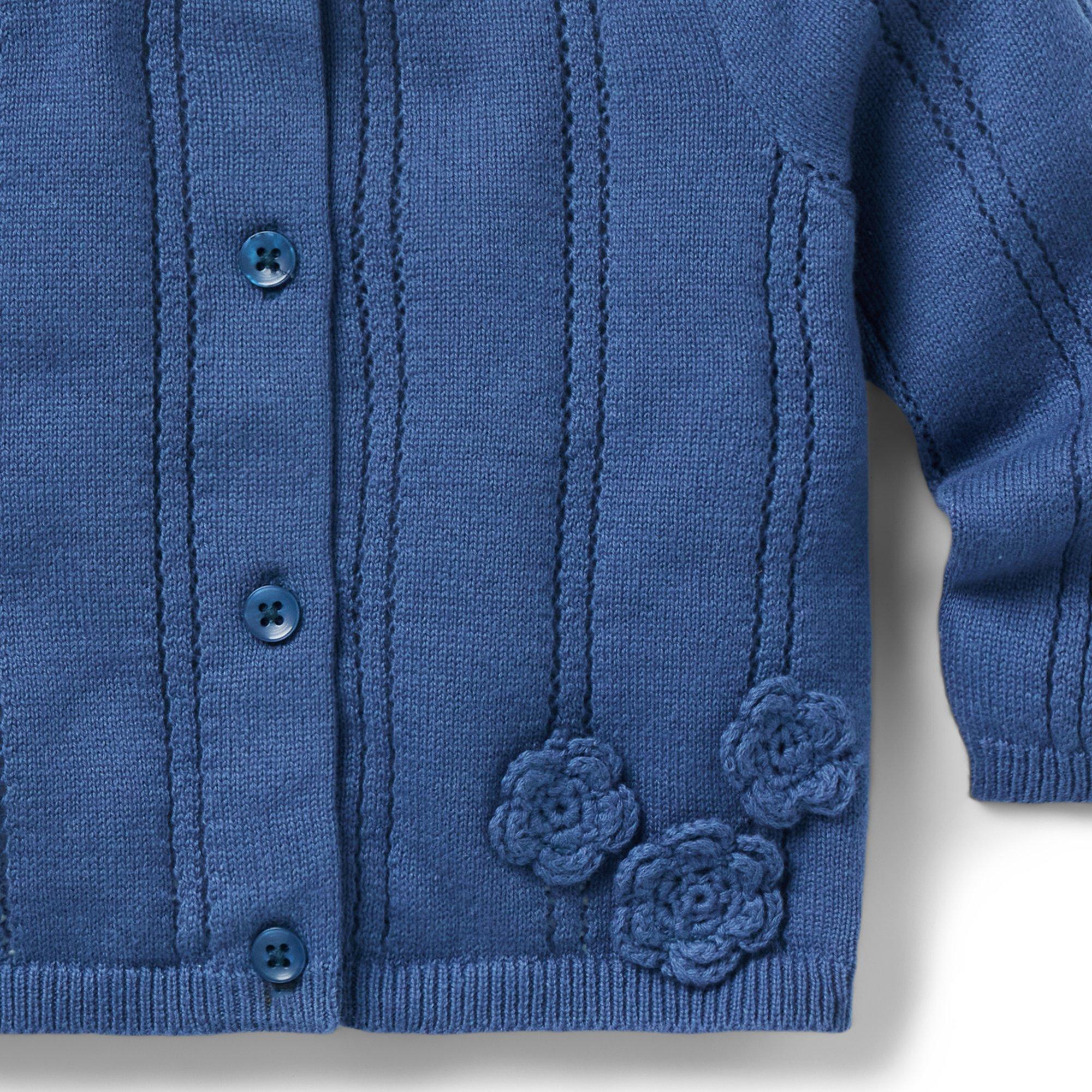 Baby Crochet Flower Cardigan image number 1