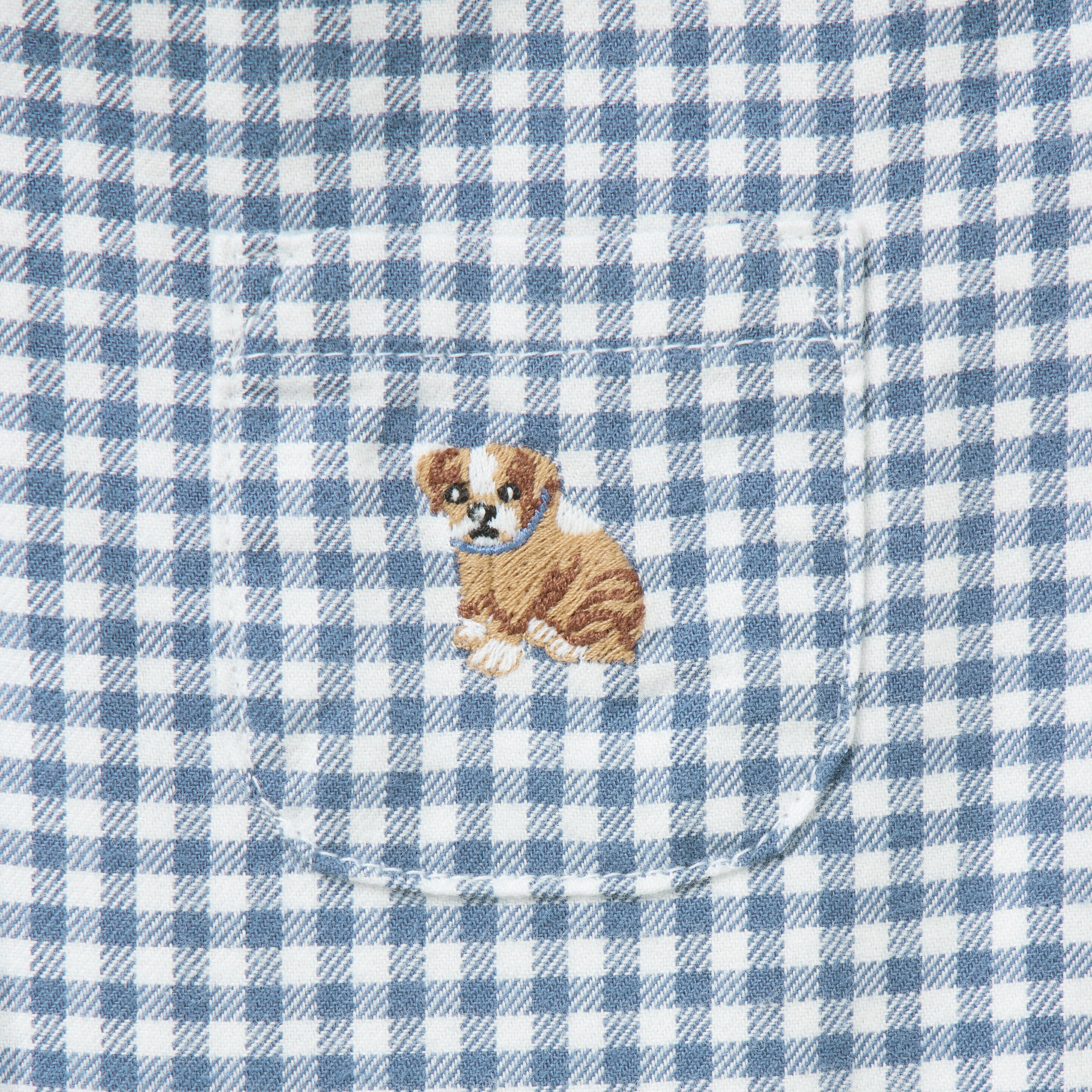 Baby Gingham Dog Overall image number 1