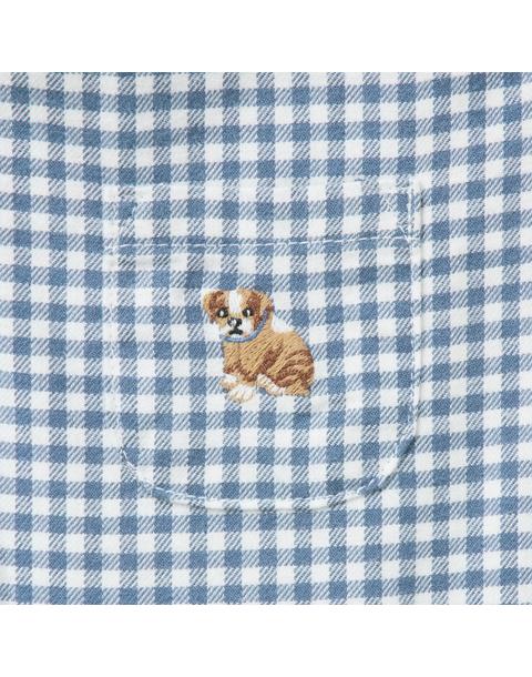 Baby Gingham Dog Overall