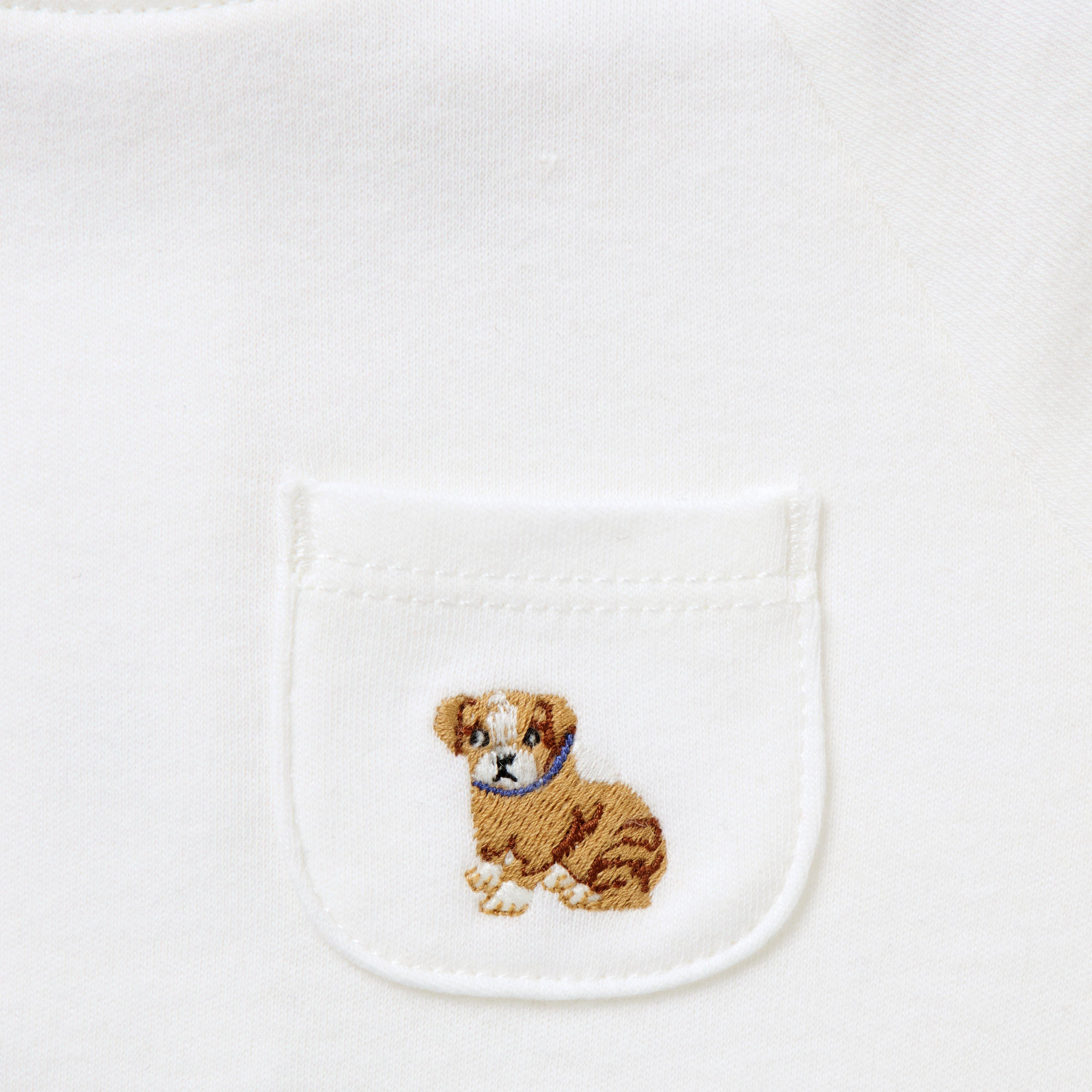 Baby Dog Striped Sleeve Bodysuit image number 1