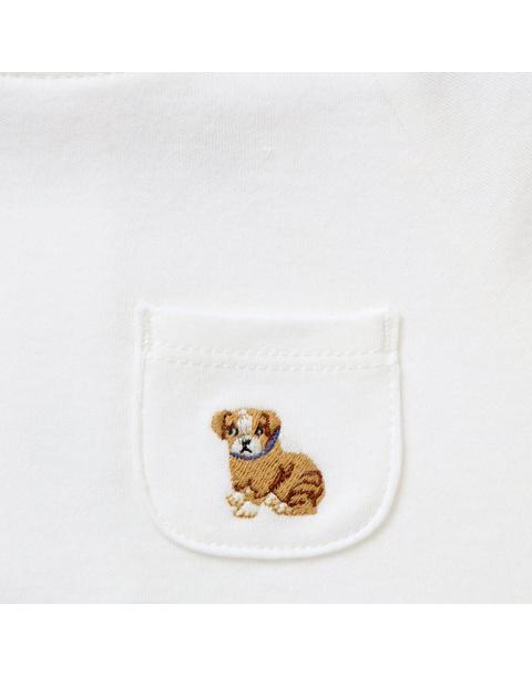 Baby Dog Striped Sleeve Bodysuit