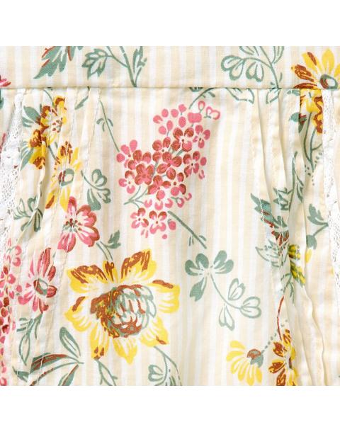 Baby Floral Striped Matching Set