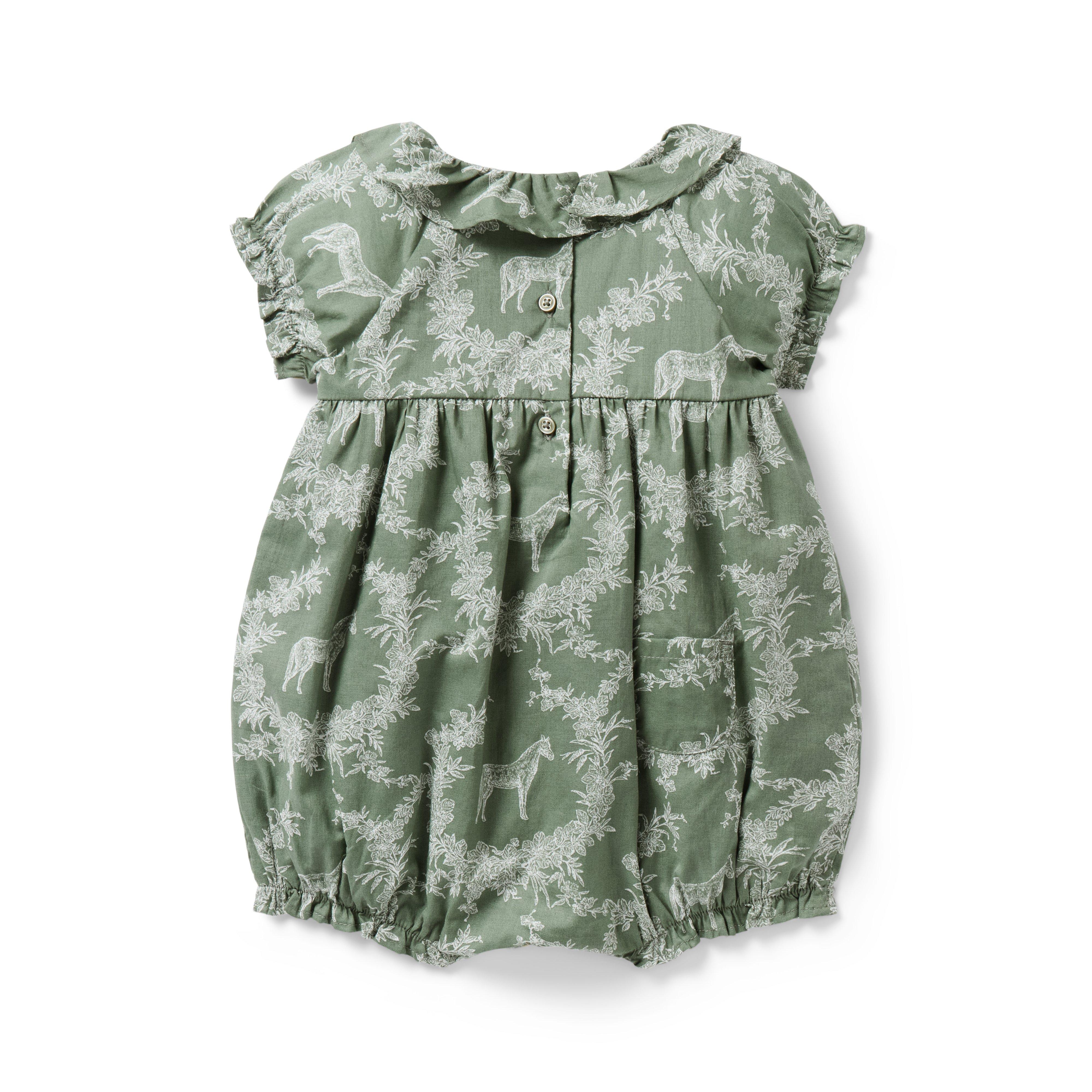 The Horse Toile Baby Romper image number 2