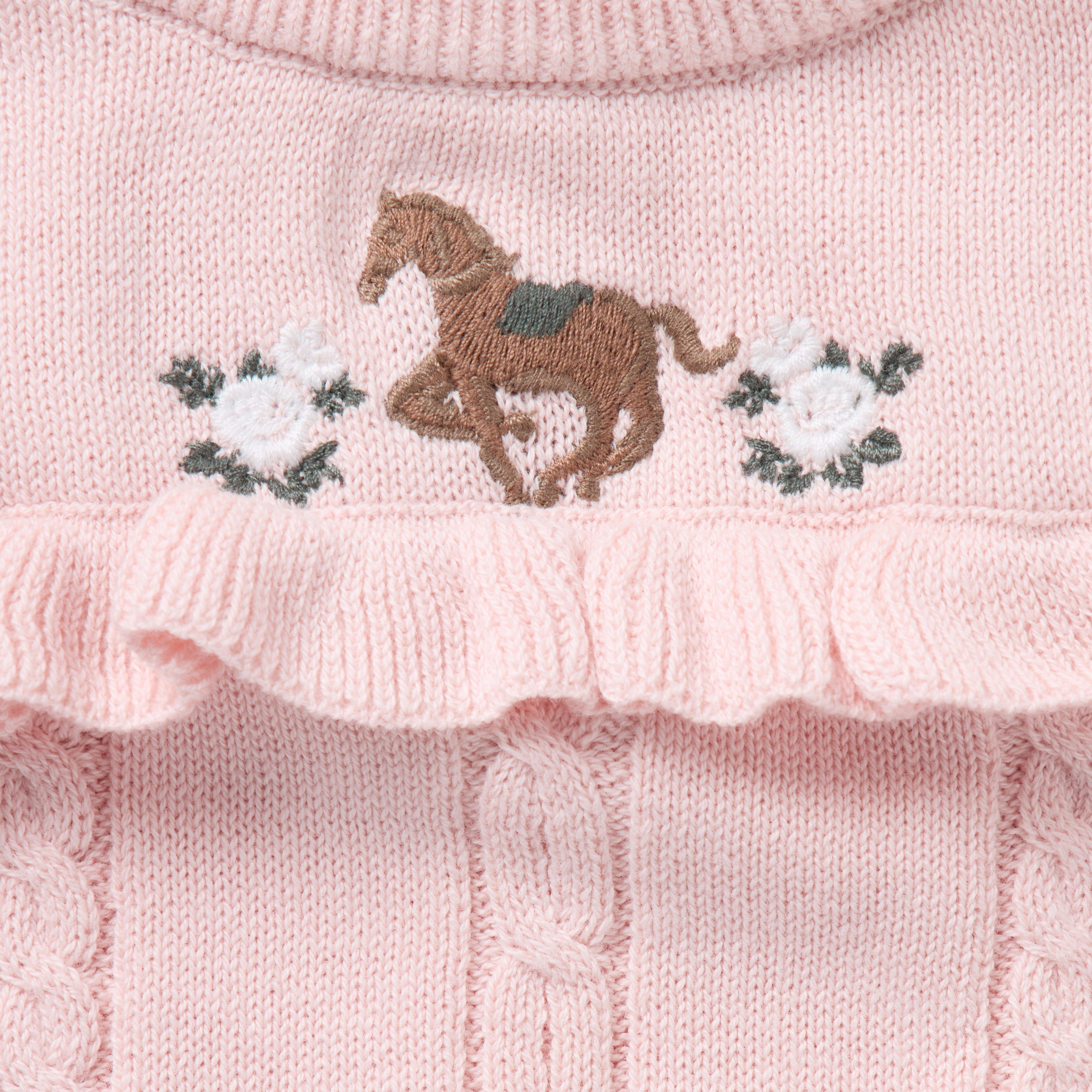 Baby Horse Matching Sweater Set image number 1