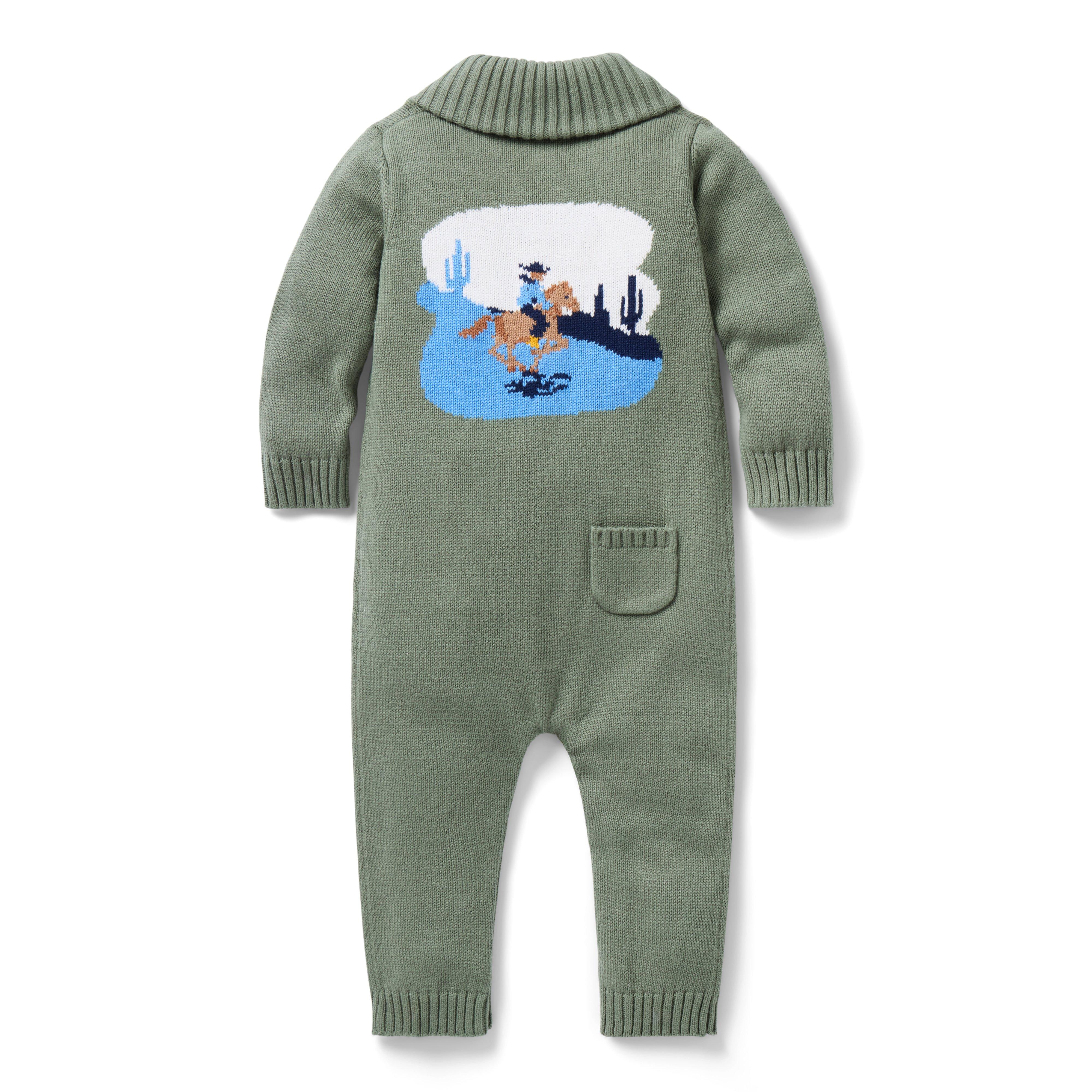 Baby Cowboy Sweater One-Piece image number 1