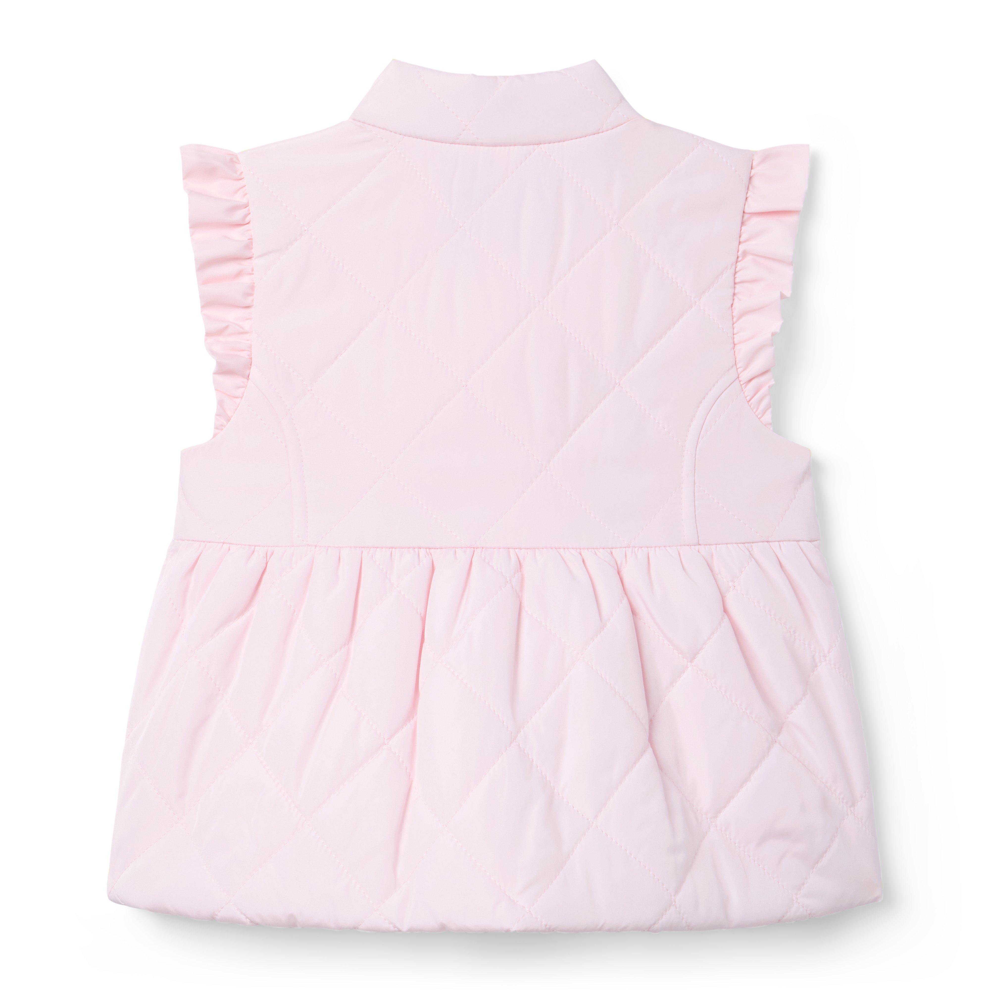 The Quilted Ruffle Sleeve Vest  image number 1
