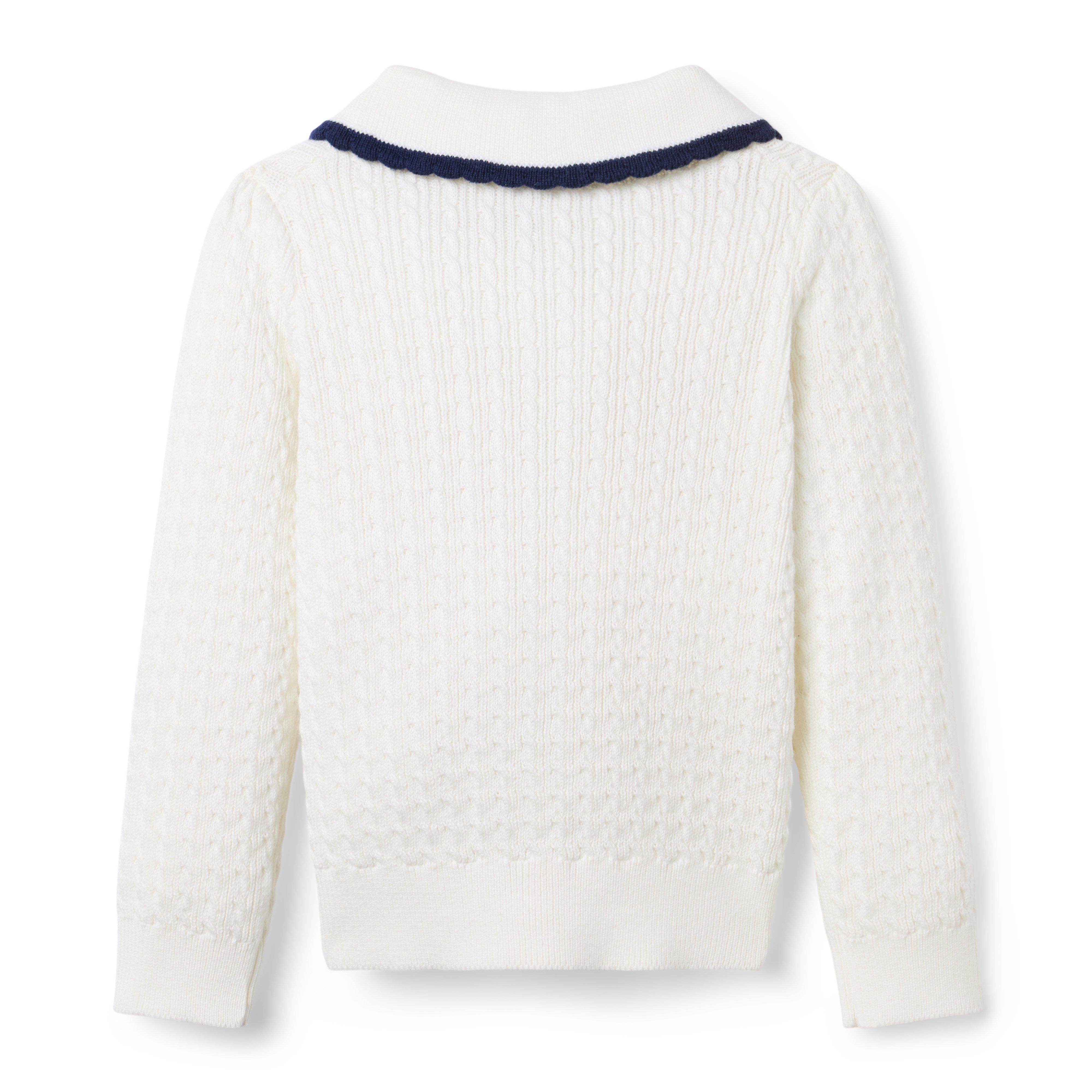 The Scalloped Cable Knit Cardigan image number 1