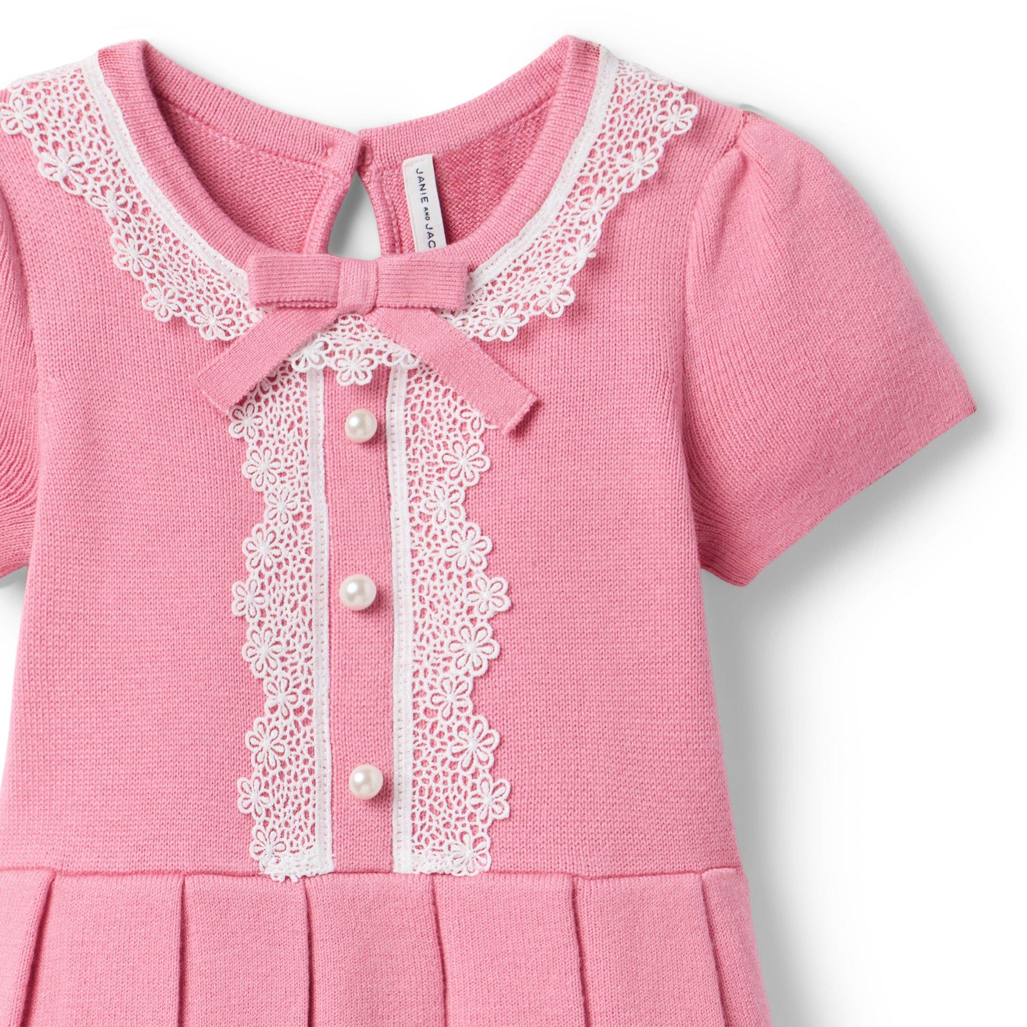 Lace Trim Sweater Dress image number 2