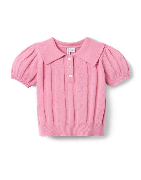 Textured Sweater Polo