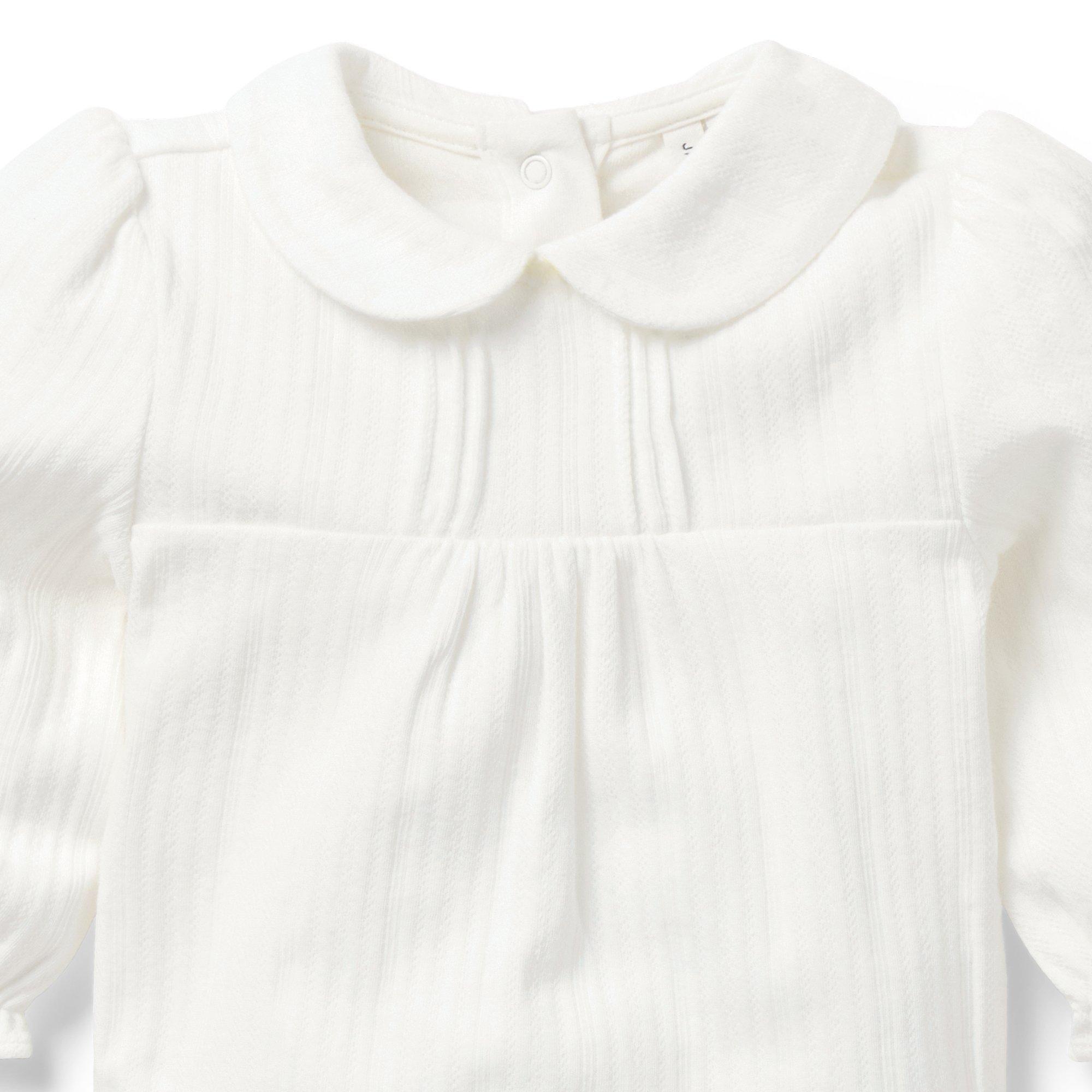Baby Pointelle Collared Bodysuit image number 1