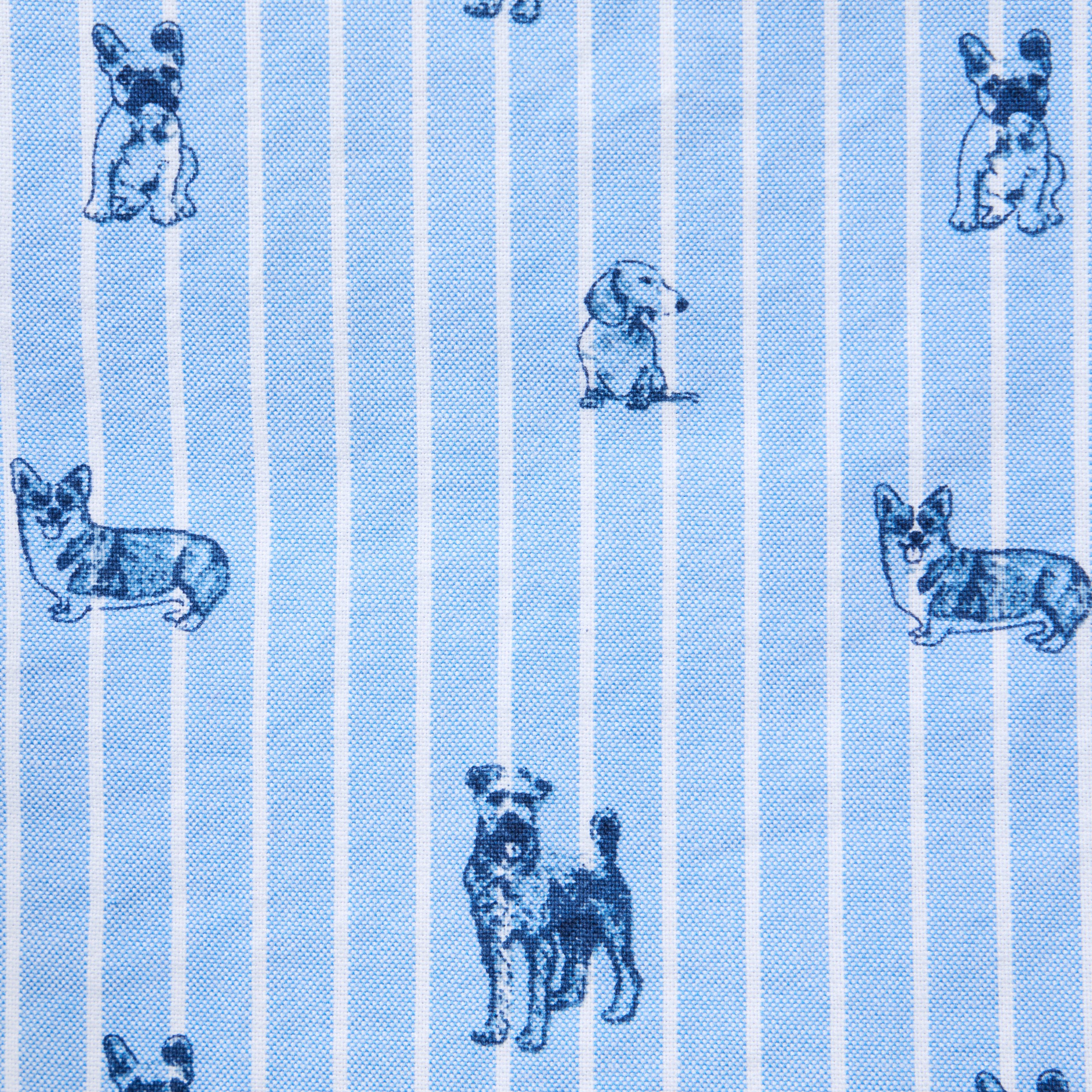 Dog Friends Striped Oxford Shirt image number 1