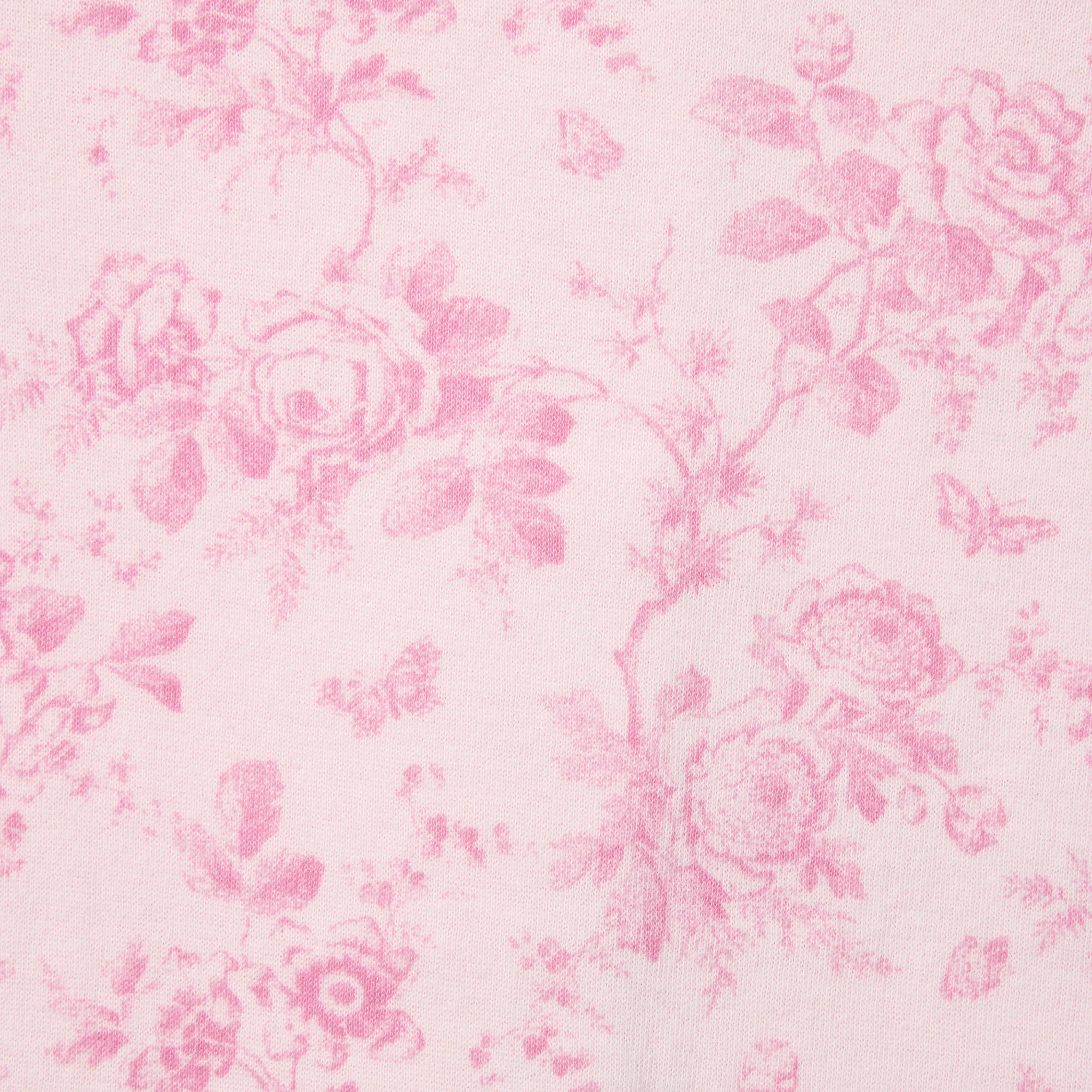 Baby Floral Toile Footed One-Piece image number 1