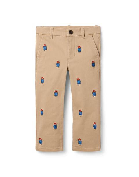 Paddington™ x Janie and Jack Embroidered Twill Pant