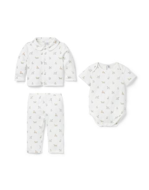 Baby Meadow Animal 3-Piece Set