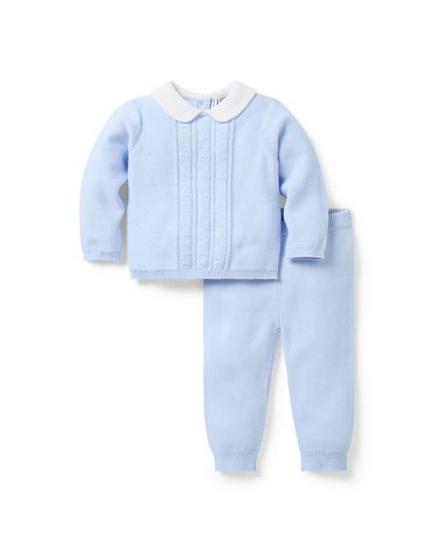 Baby Collared Matching Sweater Set