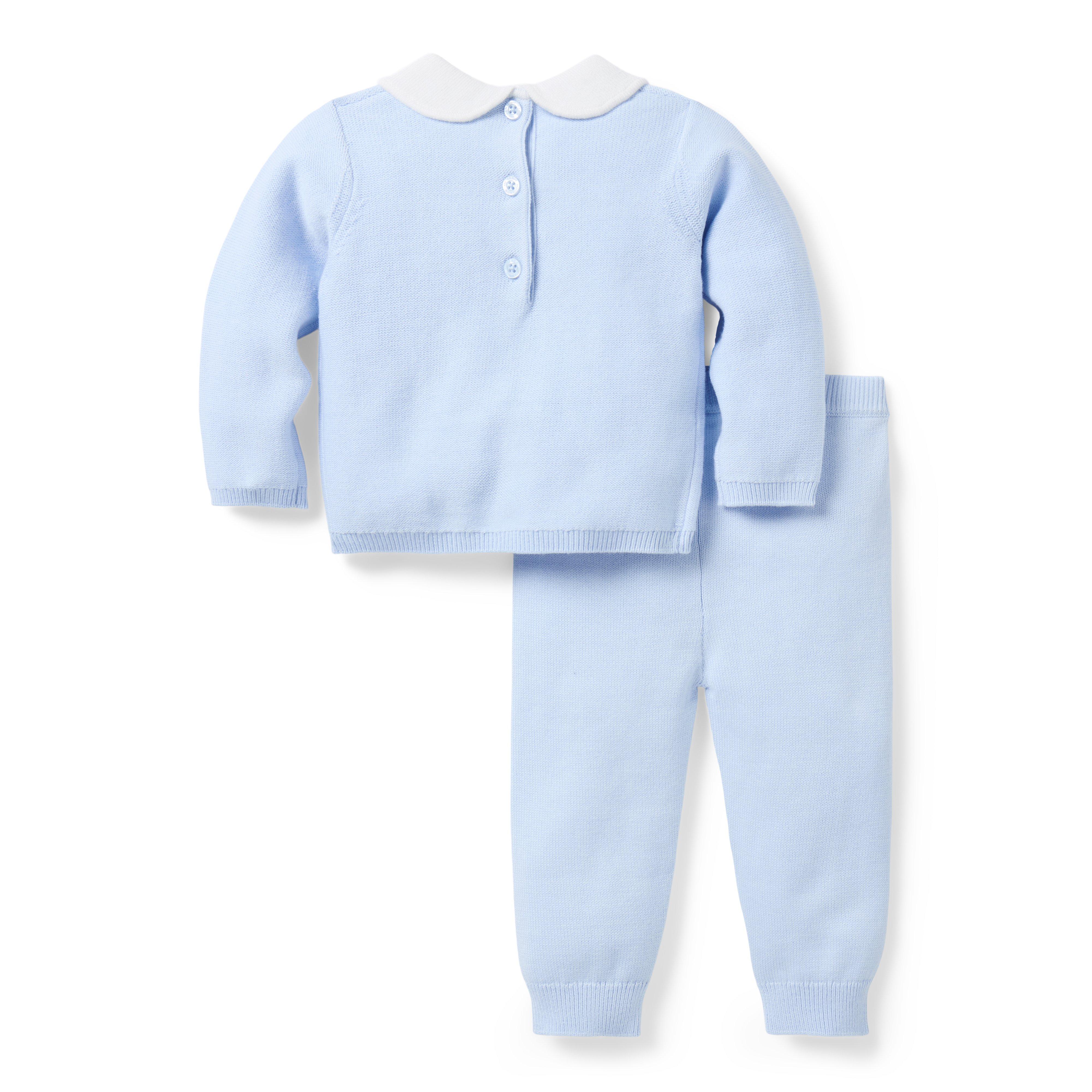 Baby Collared Matching Sweater Set image number 2