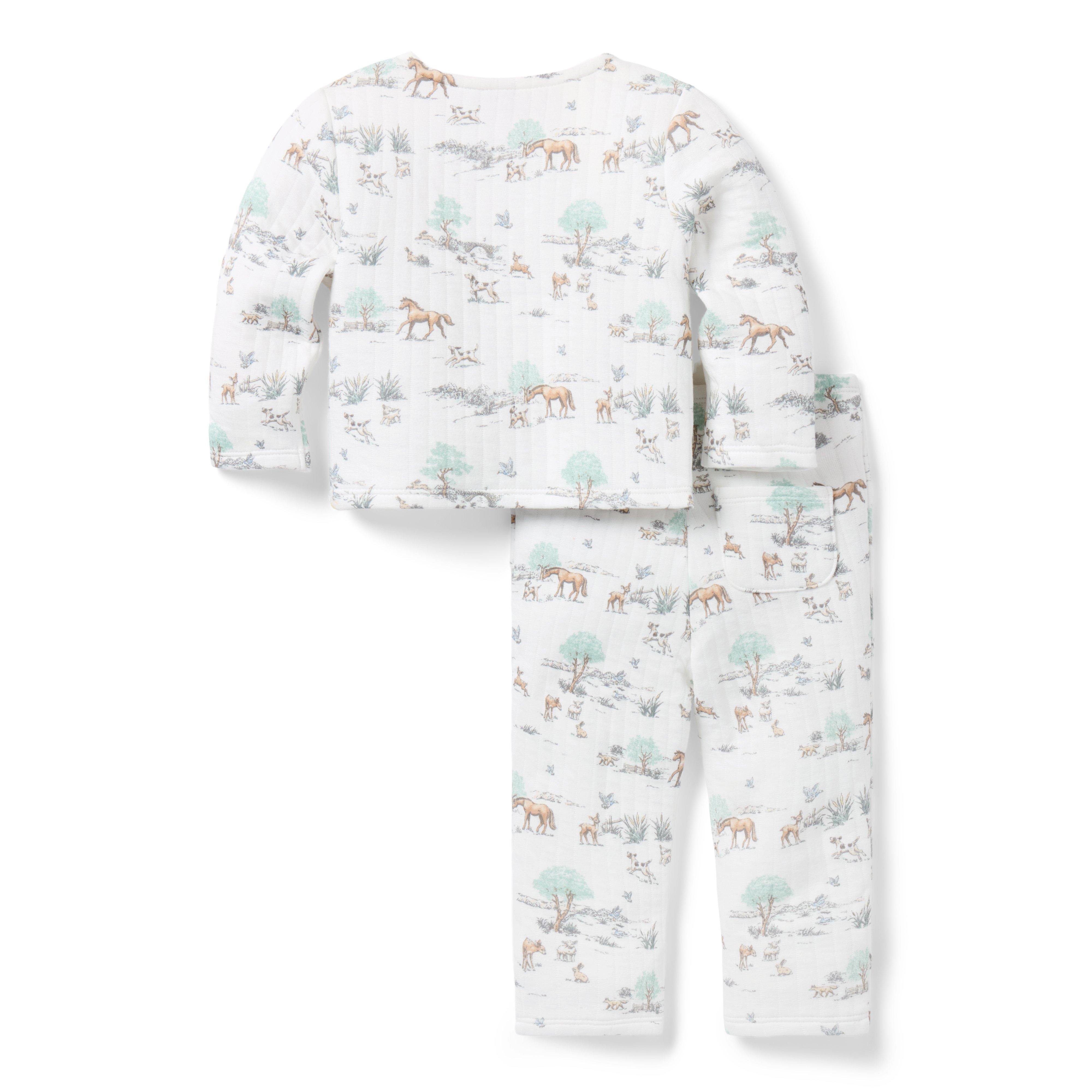 Baby Quilted Meadow Toile Matching Set image number 2