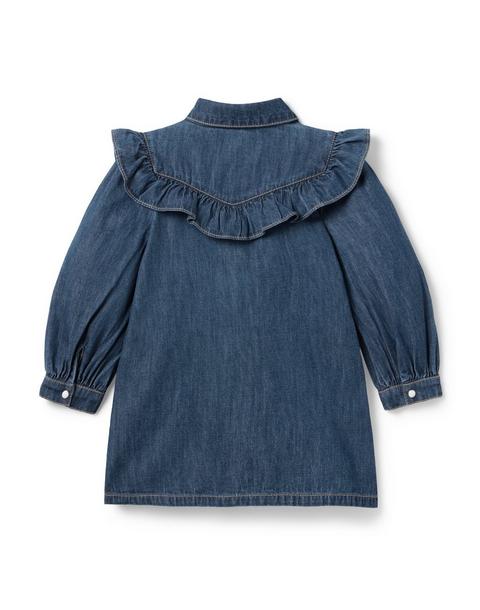 Denim Ruffle Dress